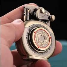 Retro Kerosene Lighter - Creative Rocker Design, Windproof ...