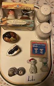 Lot of 5 Sets of Decorative Salt & Pepper Shakers….All ...