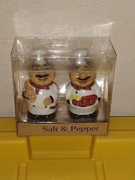 CHEF SALT & PEPPER SHAKER SET NEW CHEFS SHAKERS SET NEW CHEF ...
