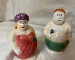 Vintage Chubby Ready for Showers Salt and Pepper Shakers - Etsy