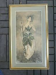 4 MID CENTURY WATERCOLOR PAINTINGS, THE SEASONS , BY CAROL BLANCHARD LISTED | eBay