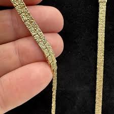 Gold-Tone Textured Link Necklace – 30.5” Chain, Unmarked ...