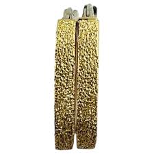 18K Yellow and White Gold Oval Hoop Earrings #16791. For ...