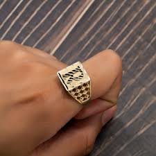 10K Yellow Gold Initial A-Z Rings - OMI Jewelry