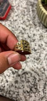 10k Gold Nugget Ring | eBay