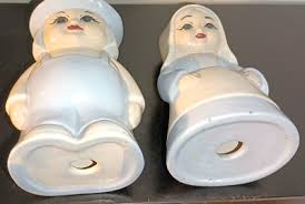 Vintage Porcelain Boy and Girl Amish, Colonial Pilgrim ...