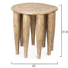 Jamie Young Naga Stool – Paynes Gray