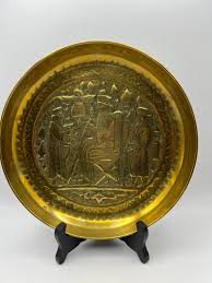 Buy Vintage Solid Brass Wall Plates - Set of 2 Online in ...