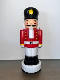 10" Blow Mold Nutcracker, Light up Christmas Nutcracker ...