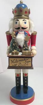 Wooden Christmas Nutcracker Suite King Bearing Gifts 13" Tall All Hollidays | eBay