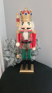 Christmas Nutcracker King With Crown & Staff, Holiday Time ...