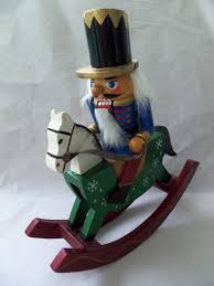 Wood Toy Soldier Riding Rocking Horse Nutcracker Larger ...