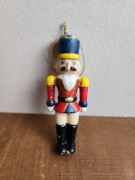 Christmas Ornament Vintage Ceramic Soldier Wear Rough | eBay