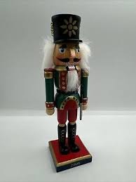 Soldier Nutcracker 8" Red and Green Suit w/White Faux Hair ...