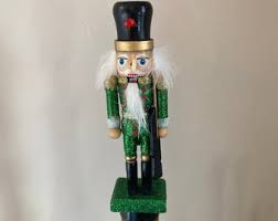 Green and Gold Nutcracker Bottle Stopper! Hand Painted ...