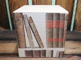 Money Box Cube Book Books Personalized Made of Wood 10 X 10 ...