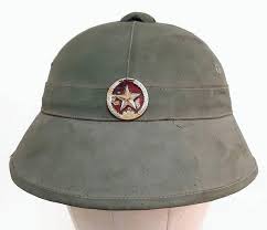 Vietnam War Era Nva North Vietnamese Army Fiber Helmet.