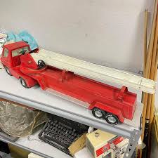 Vintage NYLINT Aerial Hook & Ladder FIRE TRUCK & TRAILER 30 ...