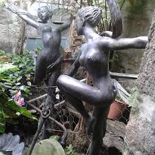 Nymphs cavorting in a garden in St Ives. #cavorting #nymphs #stives #cornwall #donchajustlovestives