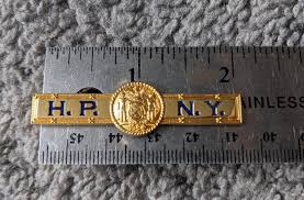 H.P.N.Y HOSPITAL POLICE New York SEAL TIE BAR CLIP GOLD 2 ...