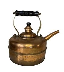 Antique COPPER Plated Metal Tea Kettle O.D.I Made In Korea ...