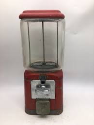 Vintage Oak Acorn Glass Globe Gumball Candy Nut vending ...