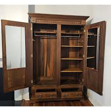 19th Century Walnut Armoire Wardrobe - AptDeco