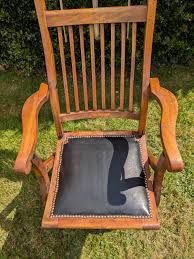 Antique Victorian Campaign Chair, Reclining, Folding ...