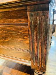 19th Century Swiss Cylinder Carved Music Box on a Table by ...