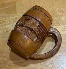 Philippines Tiki Wooden Beer Mug Set of 6 [ Free Shipping ...