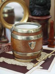 Antique English Oak Biscuit Barrel | Heywood Home Company