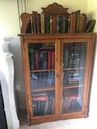 Beautiful Solid OAK Bookcase with Glass Doors [Books Not ...