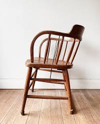 Vintage Oak Captains Chair – Maven Collective