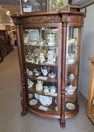 Bargain John's Antiques | Antique fine carved Oak Curved ...
