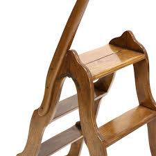 Italian Folding Library Ladder (Lot 1043 - The Estate of Ms. Frances Jefferson Bowman, Wytheville, VAOct 1, 2016, 10:00am)