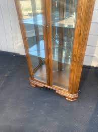 66429 Oak American of Martinsville Furniture Corner China Curio Cabinet | eBay