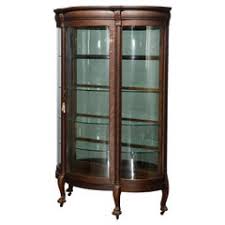 Curved China Cabinet - 9 For Sale on 1stDibs | curved glass hutch, curved hutch, antique curved glass curio cabinet