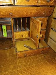 66" American Antique S Curve Golden Oak Roll Top Desk circa ...