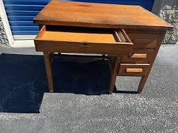 globe wernicke desk tiger oak antique desk office 4 drawer ...