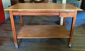 Drafting / Worktable on Castors - SOLD - Vintage Industrial ...
