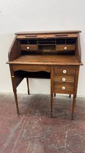 Sold at Auction: Antique Mini Roll Top Writing Desk