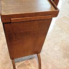 Antique Wood Wooden Telephone Stand Table with Space For ...