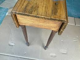 Oak Table Small Traditional has folding Leaves, Made by a ...