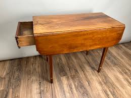 Antique Hepplewhite Inlaid Maple Drop Leaf Table C. Early ...