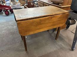 WOOD DROPSIDE TABLE 21.5 X 38 X 31”T 45.5” OPEN - Isabell ...