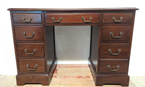 Sold at Auction: Vintage Mahogany knee hole desk