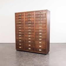 1950s Oak Apothecary Multi Drawer Chest of Drawers, Thirty Nine Drawers at 1stDibs