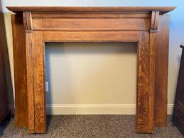 Quarter Sawn Oak Fireplace Mantel