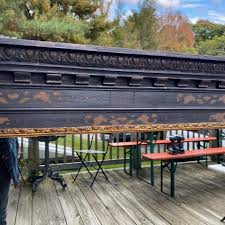 Large French 16th Century Renaissance Painted Framed Mirror at 1stDibs