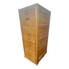 Vintage Oak Filing Cabinet by Globe Wernicke | Chairish